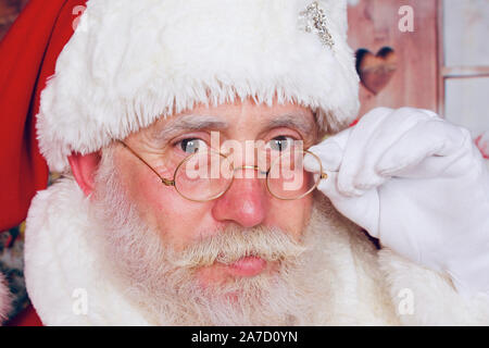 Professional Santa Claus aka Sheldon Scott    Credit:  Ben Rector/Alamy Stock Photo Stock Photo