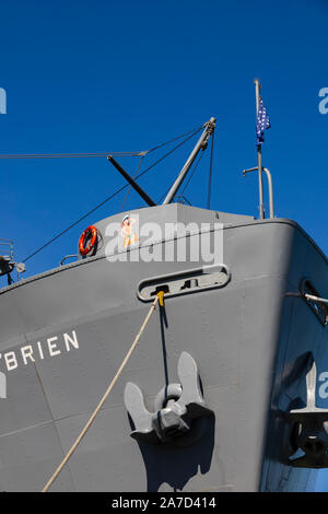 Liberty ship, SS Jeremiah O’Brien docked at pier 45,  San Francisco, California United States of America Stock Photo