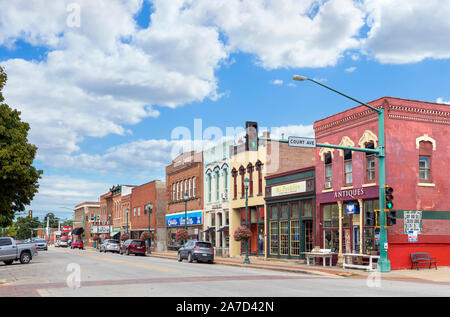 The birthplace home of John Wayne in Winterset, Iowa, USA Stock Photo ...