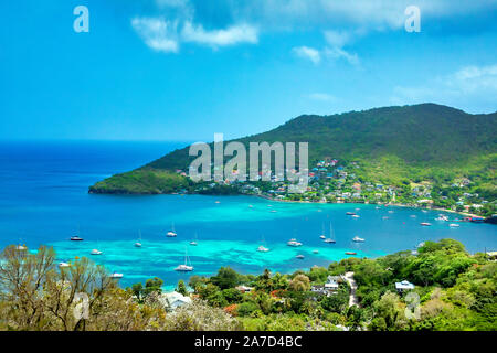 The Port Elizabeth harbor in Bequia, St. Vincent and the Grenadines Stock Photo