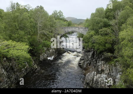 Oykel Bridge, Sutherland Stock Photo