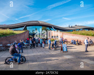 The Entrance to , The Savill Building, The Savill Gardens, Windsor Great Park, Surrey, England, UK, GB Stock Photo