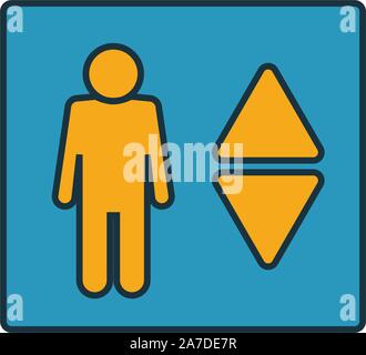 Elevator icon. Simple element from real estate icons collection. Creative Elevator icon ui, ux, apps, software and infographics Stock Vector