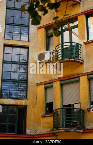 Residential ensemble built in 'american style' in 1946, by architect Vladimir Šubic, Ljubljana, Slovenia Stock Photo