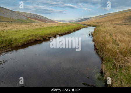 Scar End is a settlement on the side of Twistleton Scar in the English county of North Yorkshire. It is surrounded by Ingleborough and Whernside 2 of Stock Photo