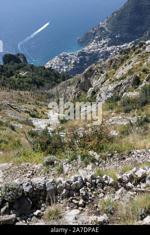 Sentiero degli Dei Sorrento Peninsula Stock Photo