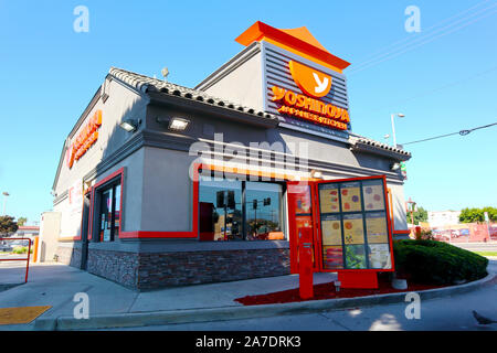 YOSHINOYA Japanese Kitchen Fast Food Restaurant located in Los Angeles Stock Photo