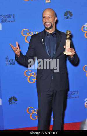 LOS ANGELES, CA - JANUARY 11, 2015: Common at the 72nd Annual Golden Globe Awards at the Beverly Hilton Hotel, Beverly Hills. © 2015 Paul Smith / Featureflash Stock Photo