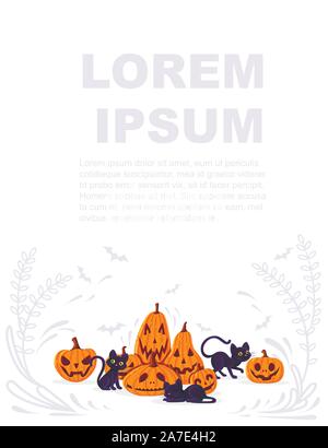The vertical orange and white Halloween background with grunge border ...
