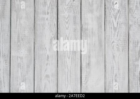 Wooden background texture. Creatively painted white and grey boards. Stock Photo