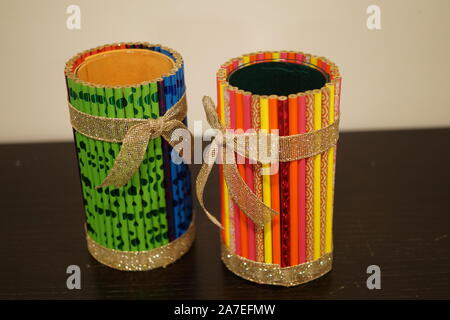 Beautiful vases for teacher's day Stock Photo