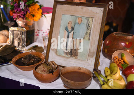 Family altar set-up for Hanal Pixan which is the celebration of the Day ...