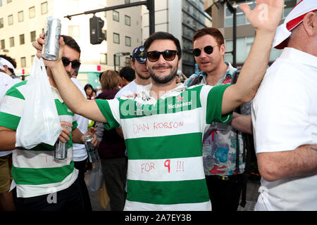 England fans show their support ahead of the FIFA World Cup 2018, round ...