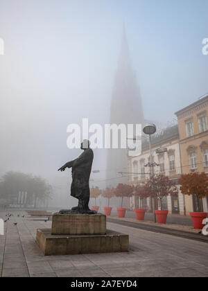 Statue of Ante Starcevic in Osijek Stock Photo