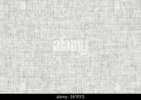 white colored seamless linen texture or natural fabric background Stock Photo