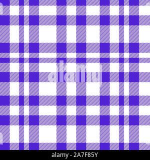 Tartan purple and white pattern.Texture for plaid, tablecloths, clothes, shirts, dresses, paper, bedding, blankets, quilts and other textile products. Stock Vector