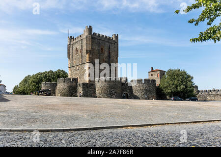 The original medieval castle built on the highest point Stock Photo