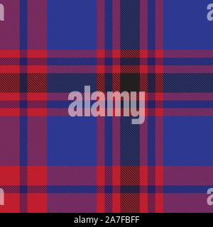 Classic Modern Plaid Tartan Seamless Pattern in Vector - This is a classic plaid, checkered, tartan pattern suitable for shirt printing, fabrics Stock Vector