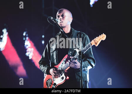 Turin, Italy. 01st Nov, 2019. The Canadian singer and composer Mormor performs live on stage for an exclusive Italian debut show at the Club To Club Festival 2019. (Photo by Alessandro Bosio/Pacific Press) Credit: Pacific Press Agency/Alamy Live News Stock Photo