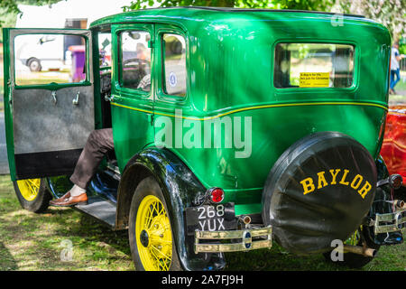 Bedford, Bedfordshire, UK. June 2 2019. Festival of Motoring, fragment of a Vintage Ford 1930. Stock Photo