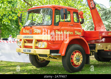 Bedford, Bedfordshire, UK. June 2 2019. Vintage bedford car lorry 1976.