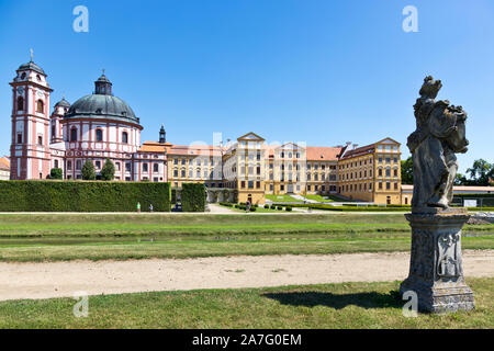 zámek Jaroměřice nad Rokytnou, Kraj Vysočina, Česka republika / castle Jaromerice nad Rokytnou, Vysocina district, Czech republic, Europe Stock Photo