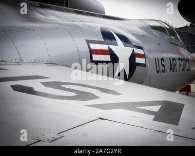 Abandoned historic Lockheed F-104 "Starfighter" fighter jet Stock Photo
