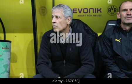 Dortmund, Deutschland. 02nd Nov, 2019. Dortmund, Germany. 02 Nov 2019.  BVB Borussia Dortmund - VfL Wolfsburg HAS TODAY BIRTHDAY TRAINER LUCIEN FAVRE | usage worldwide Credit: dpa/Alamy Live News Stock Photo