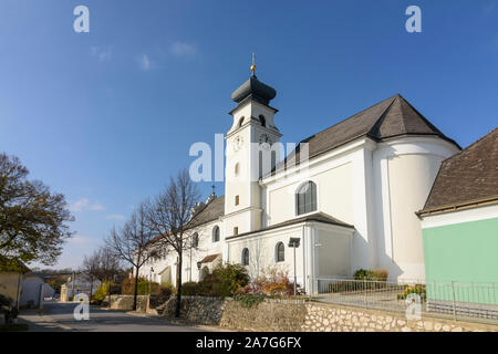 Herrnbaumgarten: church Herrnbaumgarten in Austria, Niederösterreich, Lower Austria, Weinviertel Stock Photo