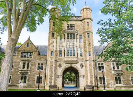 University of Michigan Lawyers Club on the Law Quadrangle Stock Photo