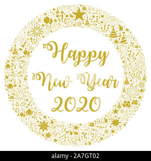 Happy new year 2020 Stock Photo