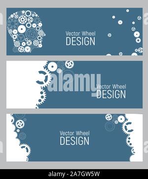 Abstract Wheel Design Background. Vector Illustration Stock Vector