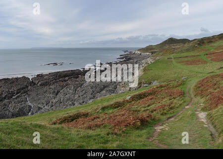 Morte Point, North Devon, UK Stock Photo