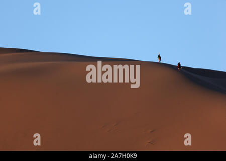 Gobi Desert Singing Sand Dunes Stock Photo