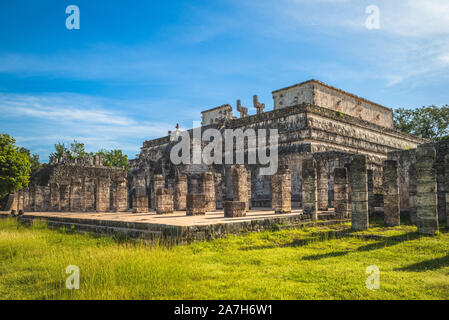 Temple of a Thousand Warriors, chichen itza, mexico Stock Photo