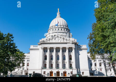 Wisconsin State Capitol Building in Madison, Wisconsin Stock Photo