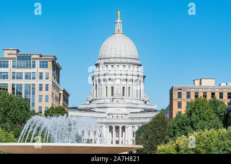 Wisconsin State Capitol Building in Madison, Wisconsin Stock Photo