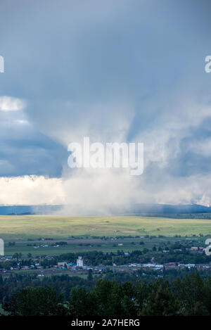 Storm over the Wallowa Valley, Oregon. Stock Photo