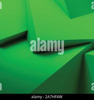 Abstract geometric background with overlapping cubes Stock Vector