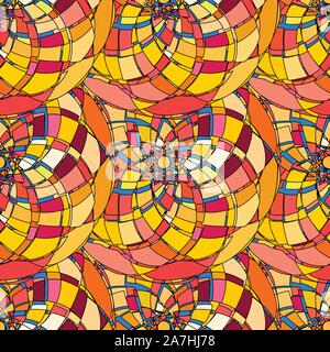 Seamless pattern with abstract broken colorful shapes Stock Vector