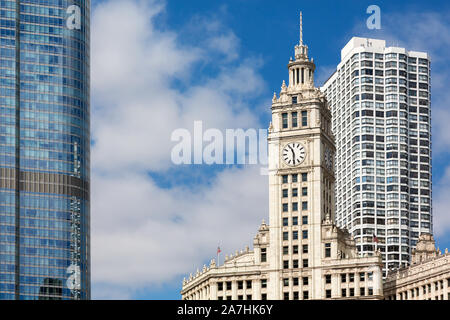 Wrigley Building, Chicago, Illinois, USA Stock Photo