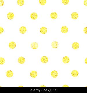 background with golden circles, seamless pattern, vector illustration Stock Vector