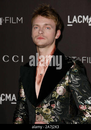 LOS ANGELES, CALIFORNIA - NOVEMBER 02: FINNEAS arrives at the LACMA Art   Film Gala Presented By Gucci on November 02, 2019 in Los Angeles, California. Photo: CraSH/imageSPACE/MediaPunch Stock Photo
