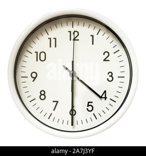 office clock isolated on a white background Stock Photo