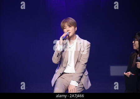 South Korean singer Shin Hye-sung of Korean boy group Shinhwa