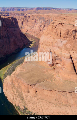 Aerial view of horseshoe bend with colorado river ,arizona,united states of america Stock Photo