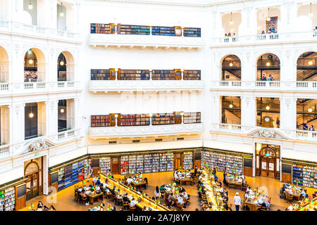 3 Nov 19. Melbourne, Australia - The dome room in the Victorian State Library in Melbourne, Victoria Stock Photo