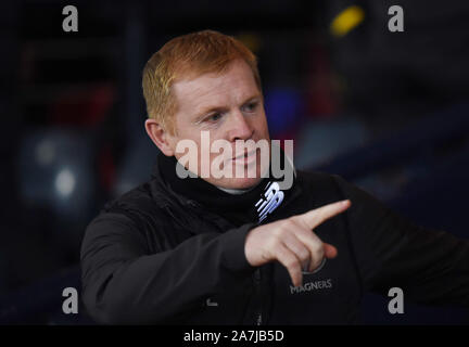 Hampden Park, Glasgow. Scotland.UK 2nd November 2019. Betfred, Scottish League Cup Semi Final. Hibernian vs Celtic .Pic Shows  Celtic Manager Neil Lennon Credit: eric mccowat/Alamy Live News Stock Photo