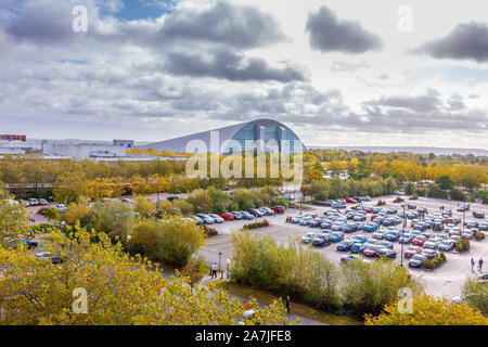 Hi viewpoint of Xscape Milton Keynes, Buckinghamshire, England. Stock Photo