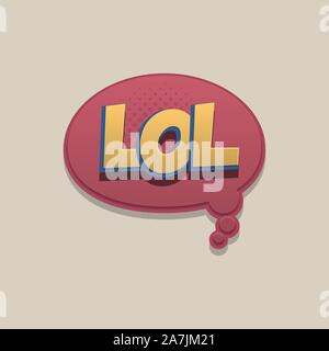 Comic text speech bubble pop art design Stock Vector